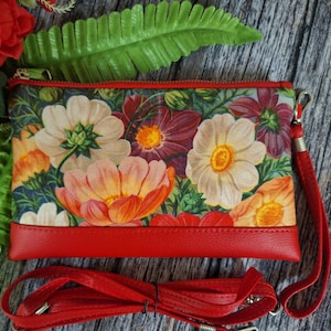 Monedero pequeño con diseño floral, tipo bandolera, tipo cartera de mano y de hombro, tipo cartera grande para mujer, tipo cartera para teléfono, tipo cartera de mano de tela.