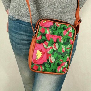 Geldbörse Für Reisen Kleine Passport Crossbody Bag Cottagecore Vegan Handy Crossbody Bag Geldbörse Handytasche Wildflowers Crossbody Bag Women