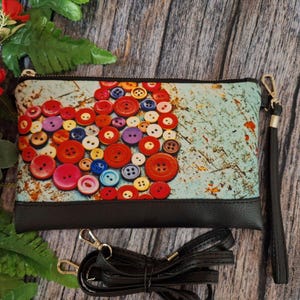Portefeuille avec bracelet, porte-monnaie pour téléphone, carabine, sac à main en papier avec bracelet, pochette avec bandoulière, sac à main en cuir végétalien