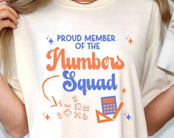 Komfortfarben Mathe-Lehrer-Shirt, Mathe-Liebhaber-Geschenk, Mathe-Lehrer-Geschenk, lustiges Lehrer-Shirt, Mathe-Team-Shirts, Mathe-Lehrer-T-Shirt