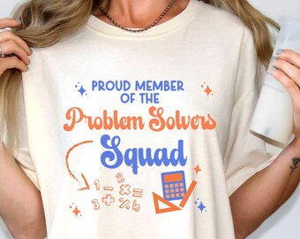 Komfortfarben Mathe-Lehrer-Shirt, Mathe-Liebhaber-Geschenk, Mathe-Lehrer-Geschenk, lustiges Lehrer-Shirt, Mathe-Team-Shirts, Mathe-Lehrer-T-Shirt