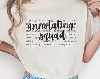 Maglietta Comfort Colors per insegnanti di inglese, Maglietta per insegnanti amanti dei libri, Maglietta divertente per insegnanti di inglese, Maglietta con testo dimostrativo