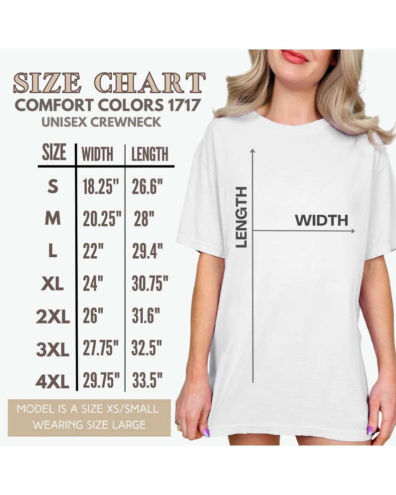 Comfort Colors Size Chart