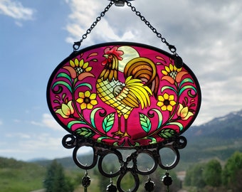 Petite Rooster - Wind Chime/Sun Catcher