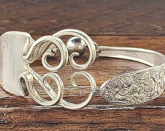 Fork Bracelet - Stunning Silverware Bracelet - Size Large (7")