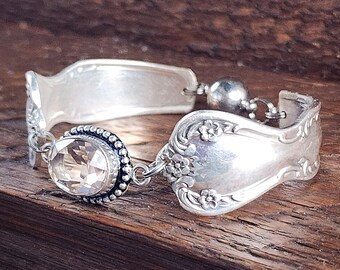 Spoon Bracelet - Stunning Silverware Bracelet -Size Medium (6 1/2")