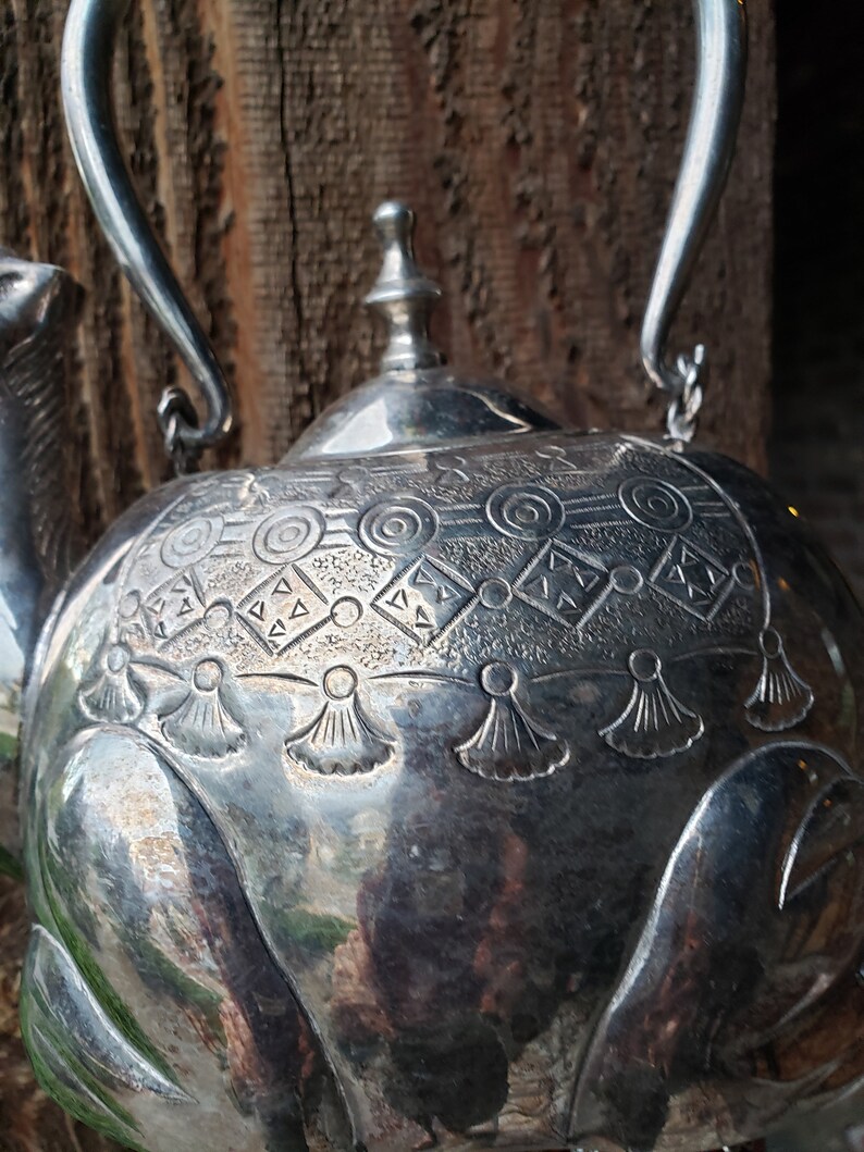 Silver Plate Camel Teapot wind chime Etsy