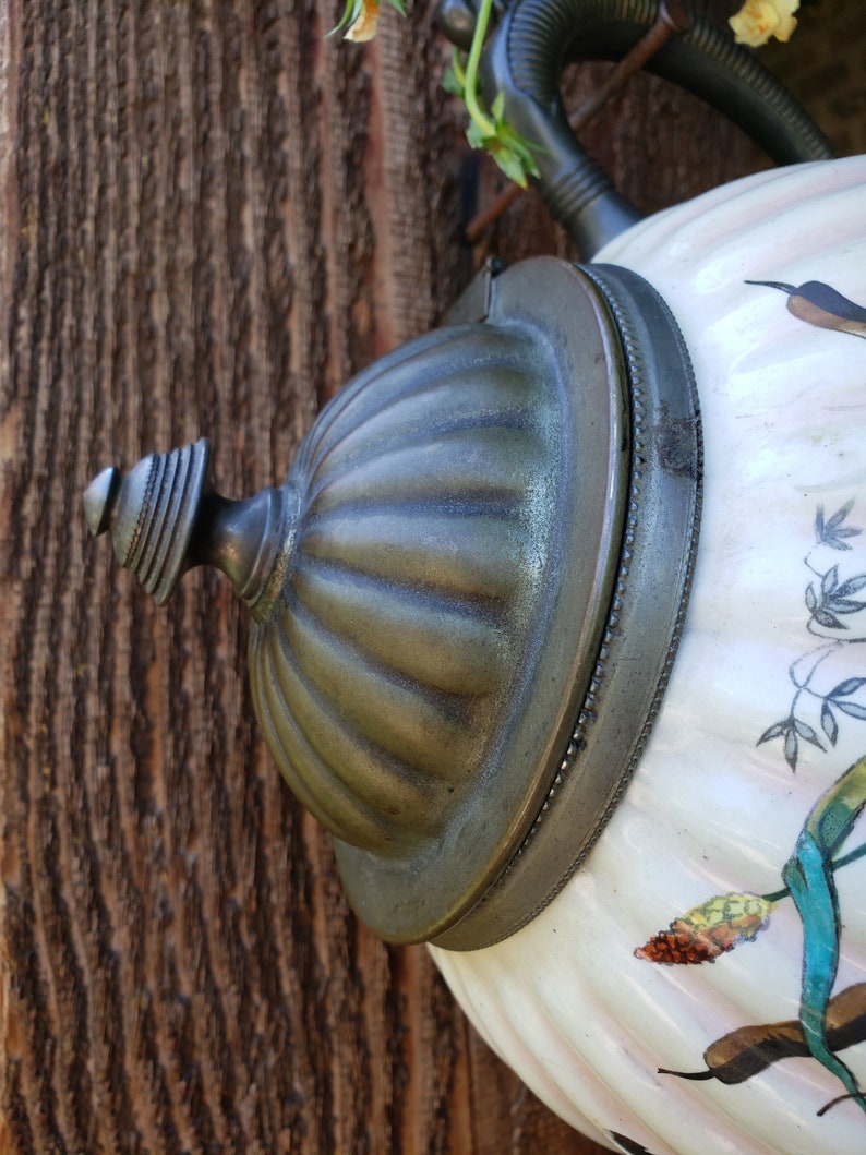 Pink 1800's Enamelware Teapot Chime Etsy