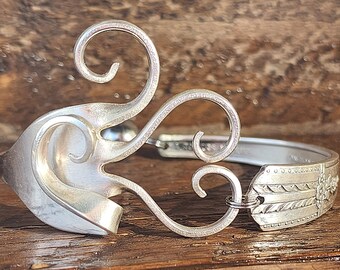 Fork Bracelet - Stunning Silverware Bracelet - Size Large (7")