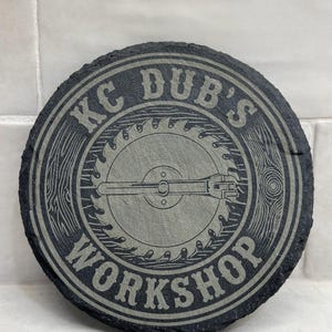 Posavasos de pizarra grabados personalizados, posavasos de roca personalizados, regalo de boda, recuerdo de fiesta, logotipo corporativo, juego de 4, regalo de inauguración de la casa