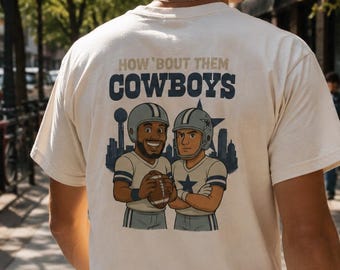 Vintage Cowboy Football T-Shirt | Softstyle Unisex Tee