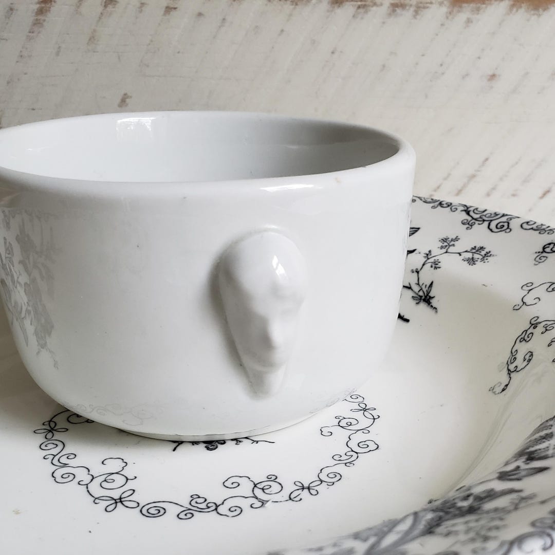 Ironstone Face Handle Bowl , Globe Pottery Co. Ltd. Vitrified Art Deco ...