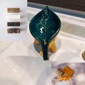 Handmade Waterfall Soap Dish - Drainable Design for Stylish Bathroom Accessory
