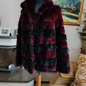 Real Rex Fur Coat / Jacket in Medium - Luxury Gift - Brand New