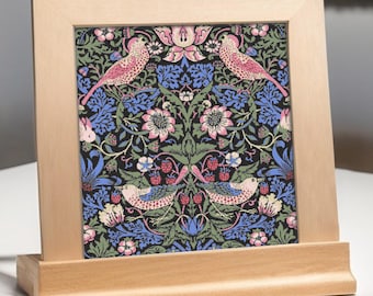 Patrón de punto de cruz de "El ladrón de fresas" de William Morris (PDF digital)