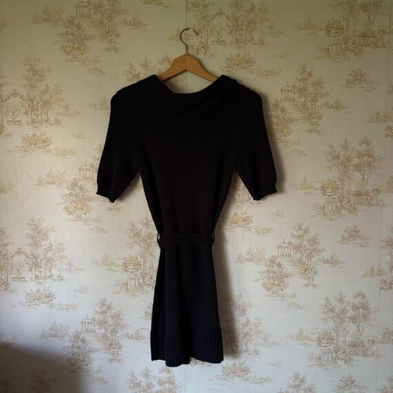 Vintage Y2k Mudd Black Cowl Neck Mini Sweater Dress Short Sleeve M - Etsy  Ireland