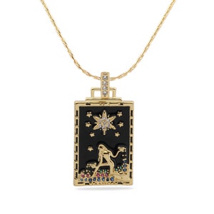 Collier étoiles de cartes de tarot