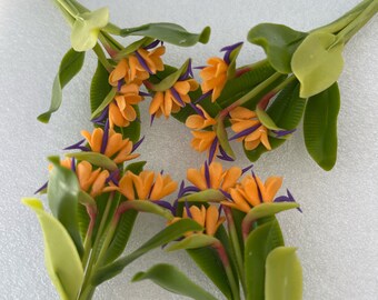 Bird of Paradise plant handmade 3”