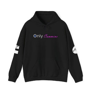 Only Cummins Hot Pink Logo Unisex Heavy Blend™ Hooded Sweatshirt