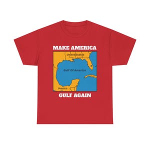 Golf von Amerika T-Shirt, Lässiges Unisex Shirt, Sommer Vibes, Strandkleidung, Geschenk für Reisende, lustiges grafisches T-Shirt