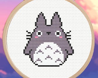 totooo様 Toto Cross Stitch Pattern - Kawaii, Cute, Aesthetic, Mini