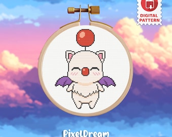 Moguri - Modèle de point de croix - Produit numérique - PDF