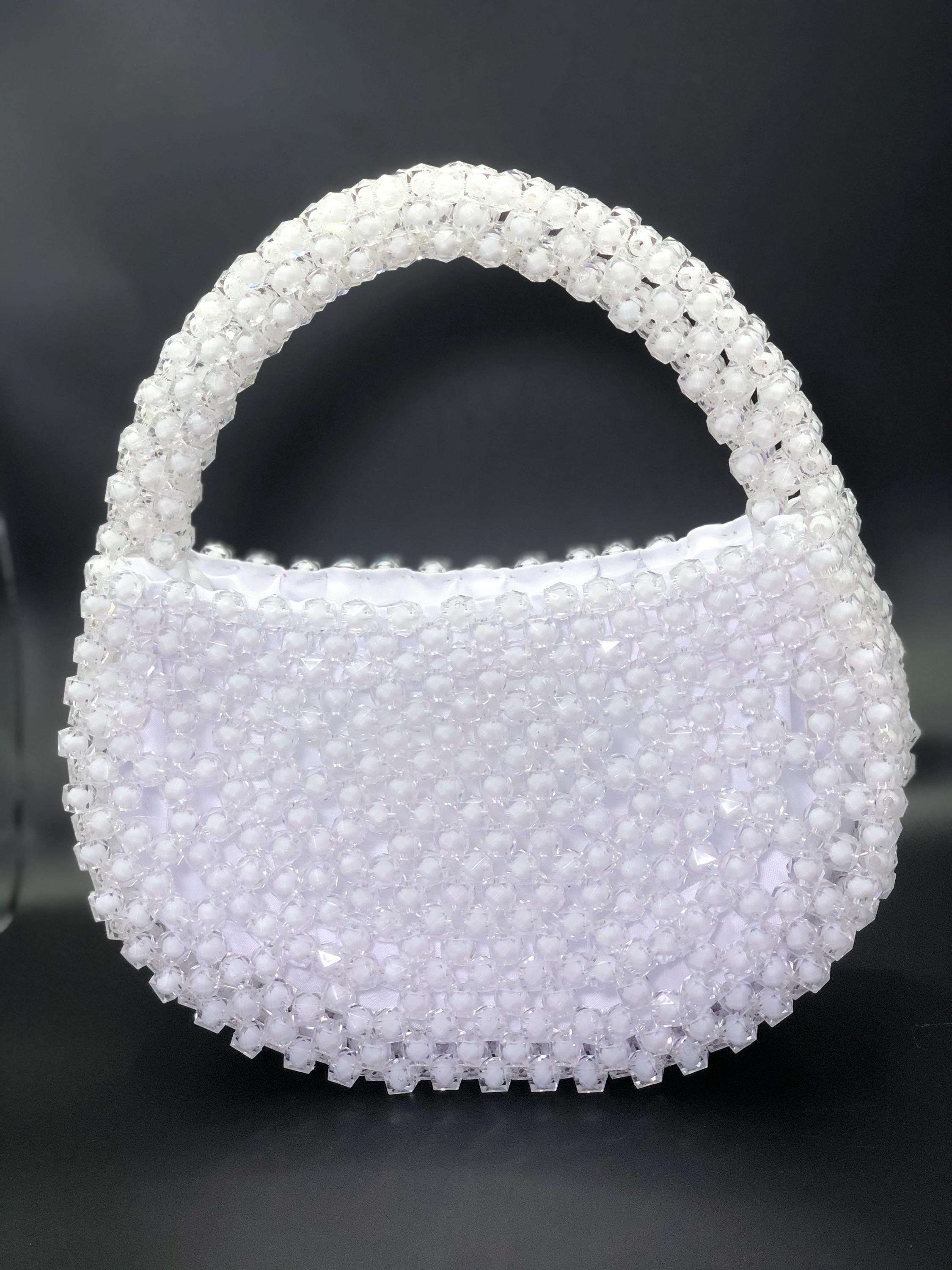 Sac à main rond en fibres naturelles tressées - Bohême chic - Label Emmaüs
