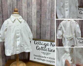 2 white vintage coat/dress