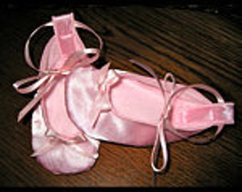 Ballett Baby Booties In-the-hoop Stickerei