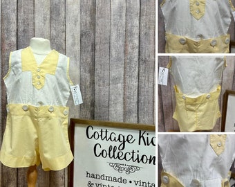 Boy's Vintage Button-on Sleeveless Suit