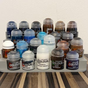 Citadel/Warhammer/Miniature Paint Rack for 22 paints. Fits all 32mm paint pots.