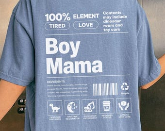 Comfort Colors Boy Mama Shirt, Funny Mom Definition Shirt, Boy Mama Club, Mothers Day Gift, Mommy Shirt, Mother Son Gift, Tired Mom T-Shirt