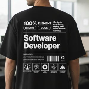 Funny Software Developer Shirt, Comfort Colors T-shirt, Programmer Coding Tee, Tech Gift for Her, IT Professional Shirt, Computer Science