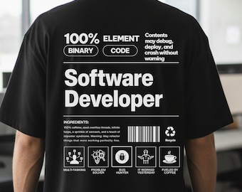 Funny Software Developer Shirt, Comfort Colors T-shirt, Programmer Coding Tee, Tech Gift for Her, IT Professional Shirt, Computer Science