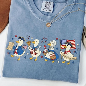 America 250 Years Shirt, Comfort Colors Funny Patriotic Tee, Silly Goose Shirt, Civil War History, USA Anniversary Semiquincentennial