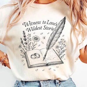 Comfort Colors®  Officiant Shirt, Wedding Officiant Gift, Witness To Love&#39;s Wildest Stories, Marriage Officiant, Ordained Minister Tee