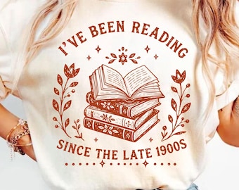 Comfort Colors® Reading Floral Shirt, Book Club Shirt, Fiction Reader Gift for Librarian, Book Lover Gifts