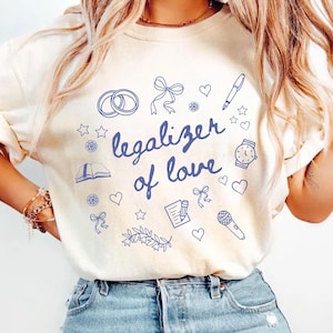 Officiant Girly Shirt, Comfort Colors® Legalizer Of Love Shirt, Wedding Officiant Tee, Officiant Gift Wedding, Wedding Officiant Gift