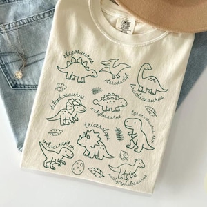 Dinosaur Comfort Colors Shirt, Dinosaur Birthday Party T-Shirt, Dinosaur Mom Gifts, Birthday Gift Tee, Women Men Dinosaur Shirt