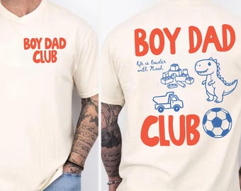 Comfort Color Custom Boy Dad Shirt, Est 2025 New Dad Gift, Fathers Day Shirt, Baby Announcement Shirt, Baby Boy Dad Tee, Gift for Husband