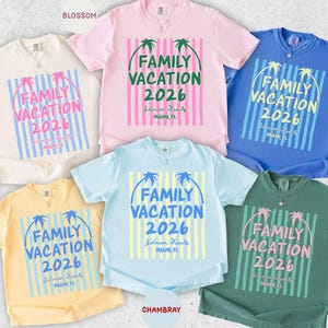 Custom Family Vacation Shirts, Summer Vacation Shirts Matching, Family Matching Tees, Beach Vacation Family Matching Shirts, Beach Shirt