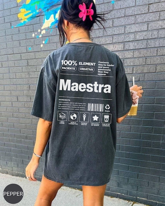 Funny Maestra Shirt, Spanish Teacher Gift, Bilingual Teacher Shirt, Bilingual Teacher Gift, Latin Teacher Appreciation Shirt, Back To School