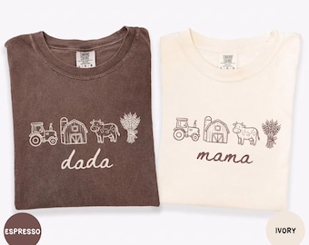 Farm First Birthday Shirt, Custom Barn Theme, Tractor Birthday Shirts for Family