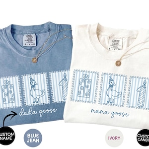 Custom Silly Goose Birthday Comfort Colors® Shirt, Family Matching Shirts, Funny Goose Party Outfit