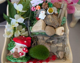 Fairy Garden DIY Kit, Miniature Garden
