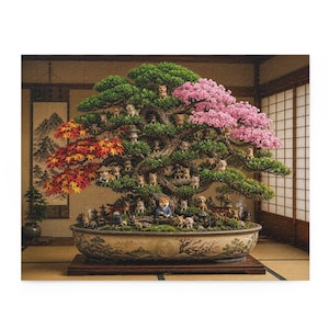 The Infinite Garden of Paws | Miniature Garden Jigsaw Puzzle 250, 500 Pieces