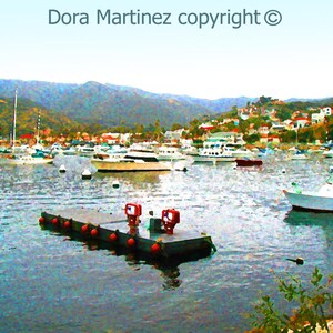 Hafen Original Digitalkunst von Dora Martinez