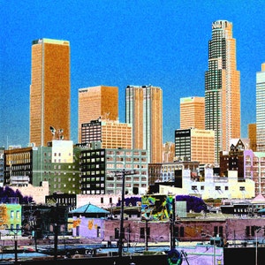 LA VIEW Original Digital Art by Dora Martinez