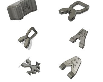 Paquete de archivos STL de la empuñadura del lanzador Beyblade