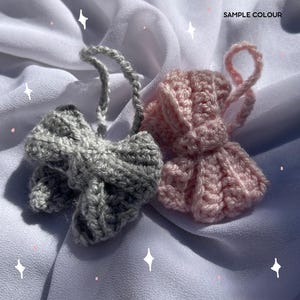 Crochet Bow Keychain